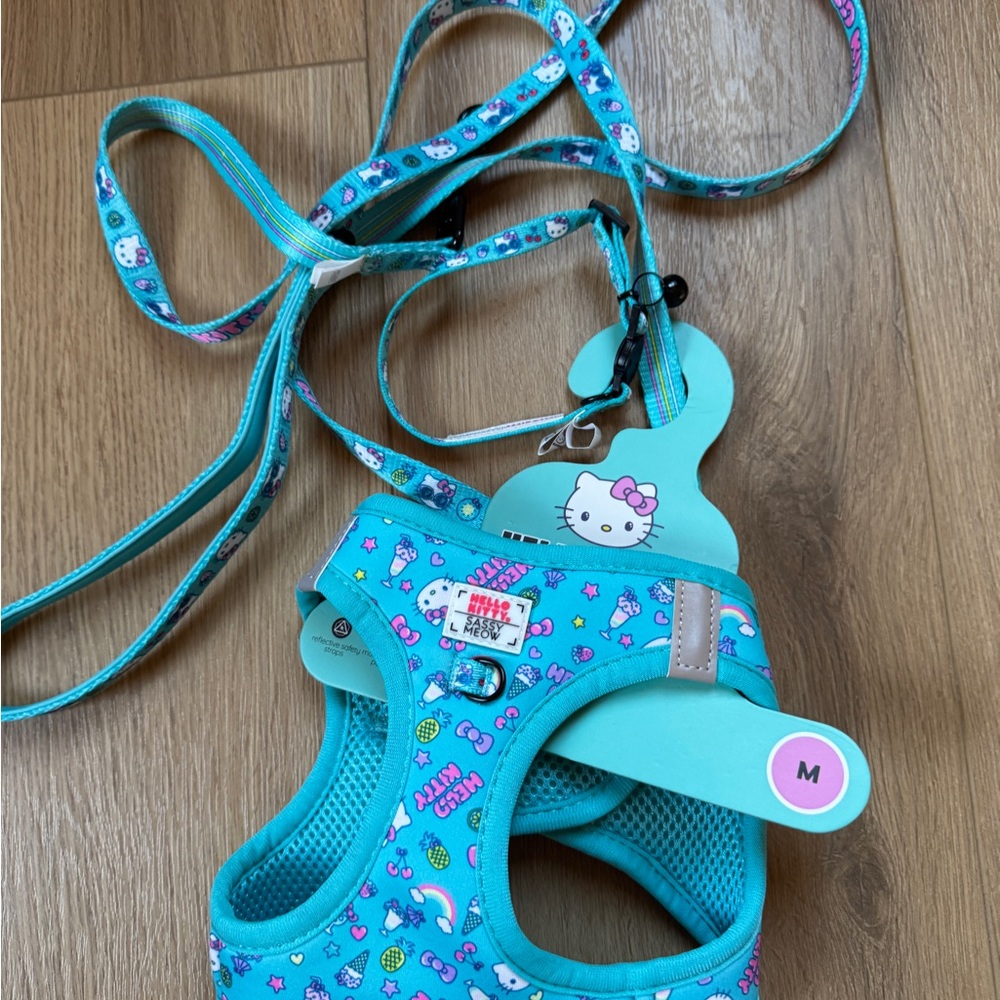 Hello Kitty cat Harness - Blue